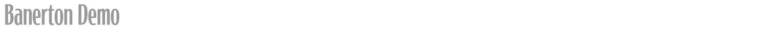 Banerton font preview